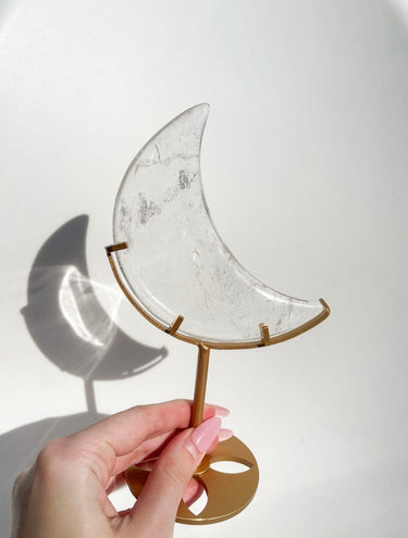Clear Quartz Moon #2 (see video)